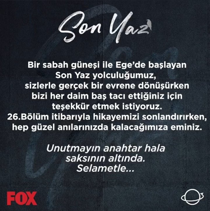Hayır hayır hayırrrr #SonYaz #sonyazfinalyapmasın <a href="/DuymazAlperen/">Alperen Duymaz</a> @sonyazfox