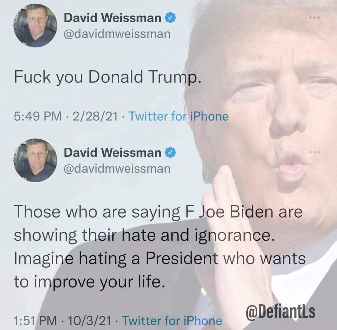 Ghost97760205's tweet photo. @davidmweissman #FJB https://t.co/4VreVpK0PT