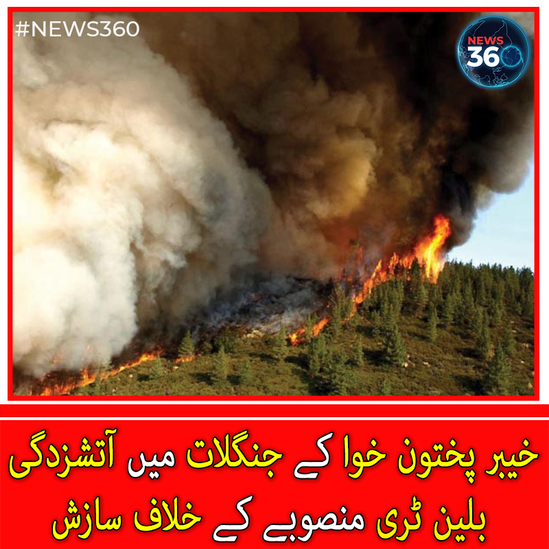 officialnews360's tweet photo. خیبر پختون خوا کے جنگلات میں آتشزدگی، بلین ٹری منصوبے کے خلاف سازش

#News360 #BillionTreeProject #KPK