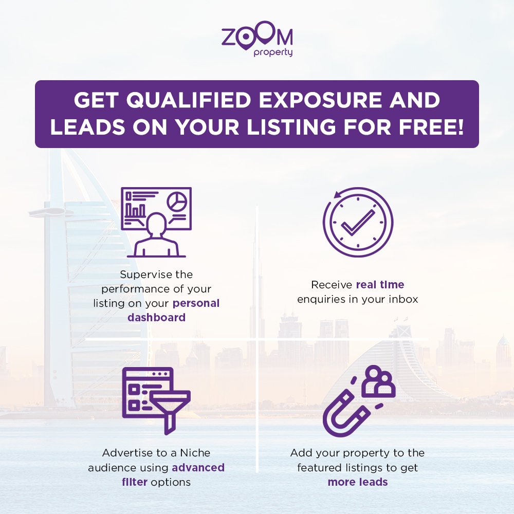 zoompropertyuae's tweet photo. Do you want to list your property for free? Well, you're in luck, zoom property offers the best & free listings from the most sought-after properties. Simply drop your details and an expert from our team will get back to you shortly!
#uae #mydubai #dubaiproperty #ZoomProperty https://t.co/KIDNJ5LSvY