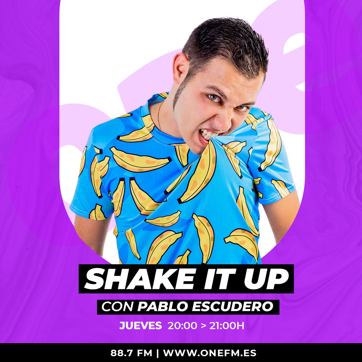 Vuelven los Jueves locos, vuelve Pablo Escudero (<a href="/Pablo_SQD_RO/">Pablo Escudero</a>) 🤪
Este próximo jueves vuelve #ShakeItUp a partir de las 20h con 1 hora cargada de musicote en formato de sesión😎
Ya sabes, Jueves de 20:00H a 21:00H a través de:
📻 88.7 FM
💻 onefm.es
📲 APP Oficial