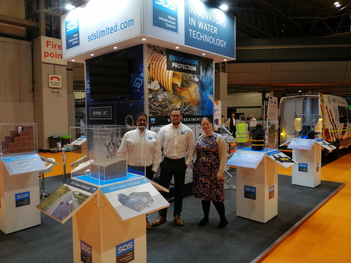 We're all set for UK Construction Week @UK_CW! A friendly welcome awaits on stand B807 We've got new models, live links to our #SYMBiotIC-enabled smart devices & demonstrations of our #active #stormwater #attenuation & #waterreuse products. #SuDS Come & chat if you are here!