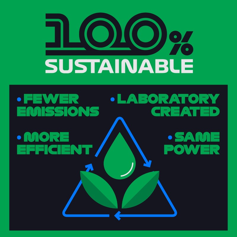 MercedesAMGF1's tweet photo. ♻ 100% sustainable fuel
🚀 Same awesome F1 power
🌍 Useable by vehicles all over the world

Here's how @F1 is developing the fuel of the future 👇