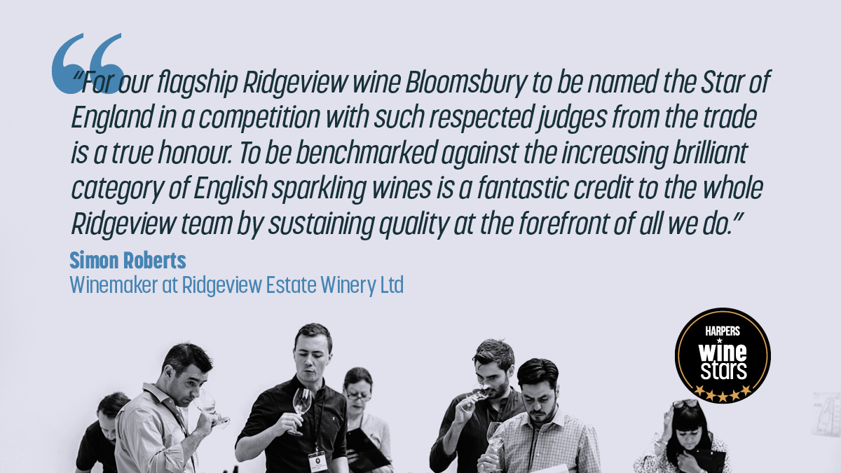 There's still time to enter! Why should you enter the #harperswinestars? Read this testimonial from Simon Roberts, Winemaker at Ridgeview Estate Winery Ltd,
Enter your wines today at ow.ly/yWRu50GlccZ