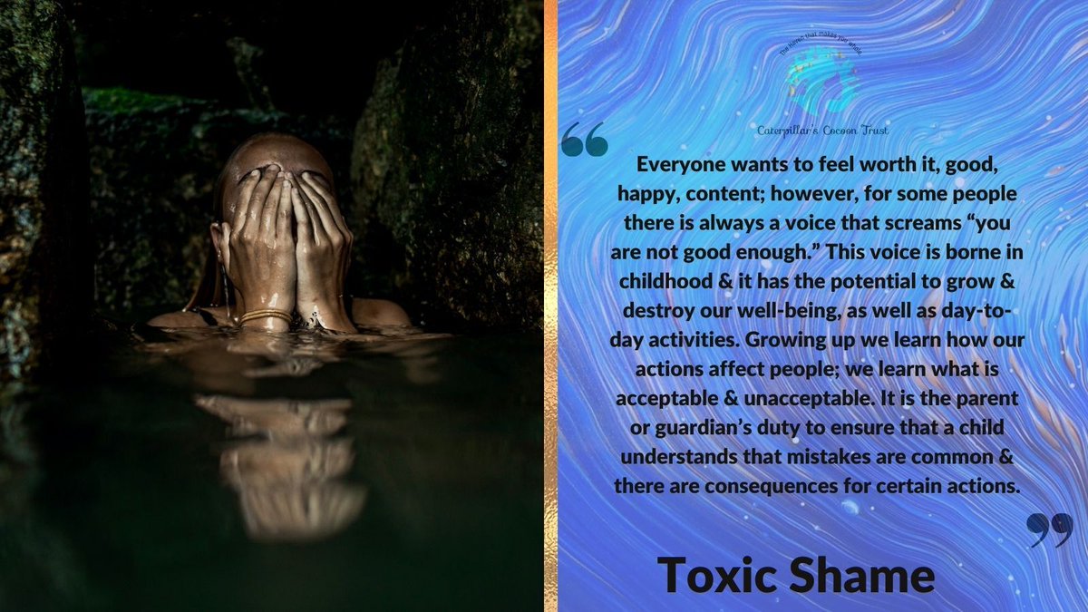CCtrust101's tweet photo. We despise behavior, not the person, we dislike actions, not the perpetrator, if we fail to separate a child from their actions, we instill Toxic Shame &amp; low self-worth. @tana_chikaura explores the roots of Toxic Shame &amp; how to overcome it! https://t.co/6eYyIH0dwb
#MentalHealth https://t.co/DHcyJUun5E