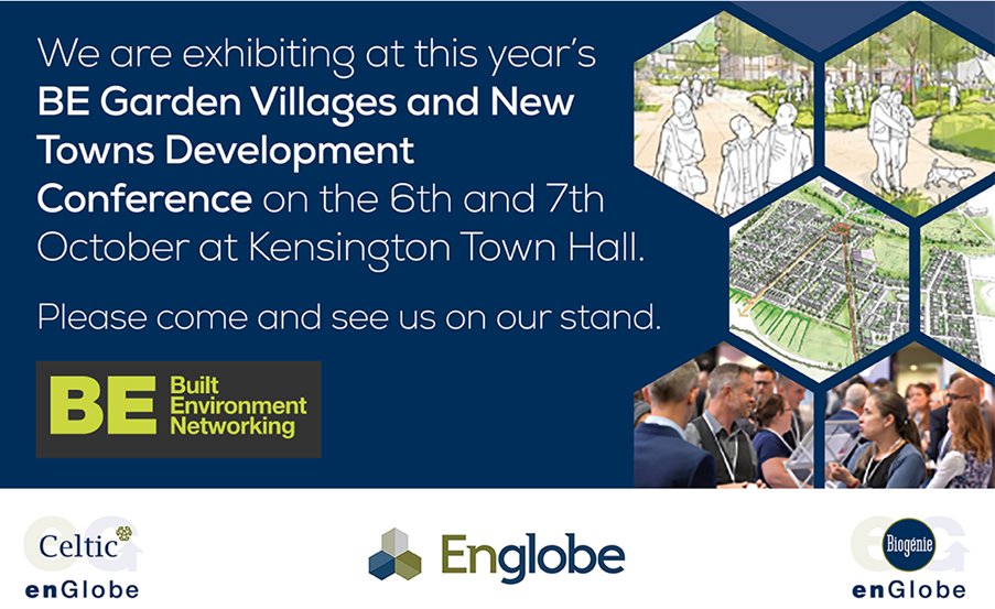 biogenie_uk's tweet photo. We are exhibiting at this year’s BE Garden Villages and New Towns Development Conference on the 6th and 7th October at Kensington Town Hall.
 Please come and see us on our stand. 
#BENetworking #Englobe #CelticEnglobe #BiogenieEnglobe #GreatPlaceToWork https://t.co/PnlIjlqEhF