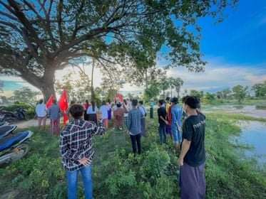 miN13700's tweet photo. The people of Taze Main Strike rallied against the military council on the afternoon of October 5.

#UnfetteredAccessForAids 
#Oct5Coup
#WhatsHappeningInMyanmar https://t.co/fxsoT0KYOh