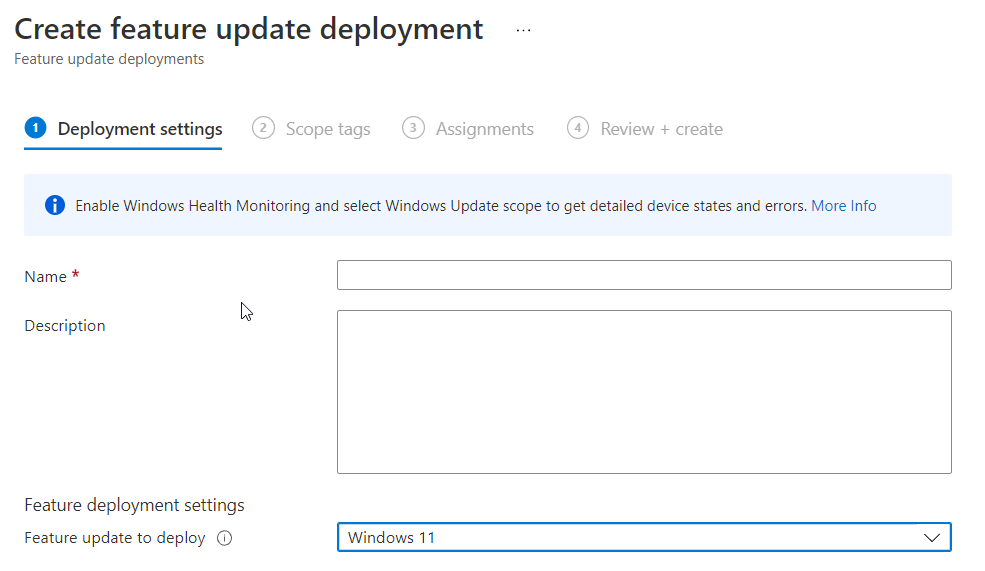 alschneiter's tweet photo. Super simple to deploy Windows11 as a Feature Update to your devices using #MEM - Deploy a feature update policy. #Windows111 #MEM #Deployment #Update https://t.co/XK69sxtqaX