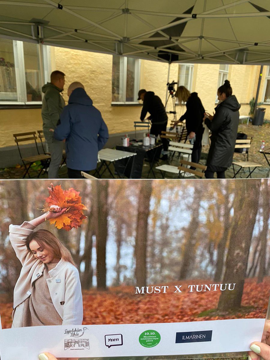 ilmarinen_tweet's tweet photo. Ilmarinen on tänään mukana MUST X TUNTUU -nuorten tapahtumassa Lapinlahdessa. Ohjelmassa on mm. keskustelua nuorten jaksamisesta sekä maalaustempaus. Yhteistyössä @NuortenAkatemia, @yeesaamaan, @mielenterveys, @FactorNovaOy Livestream klo 13 osoitteessa https://t.co/aarbqOgUAG https://t.co/wczrpLubGO