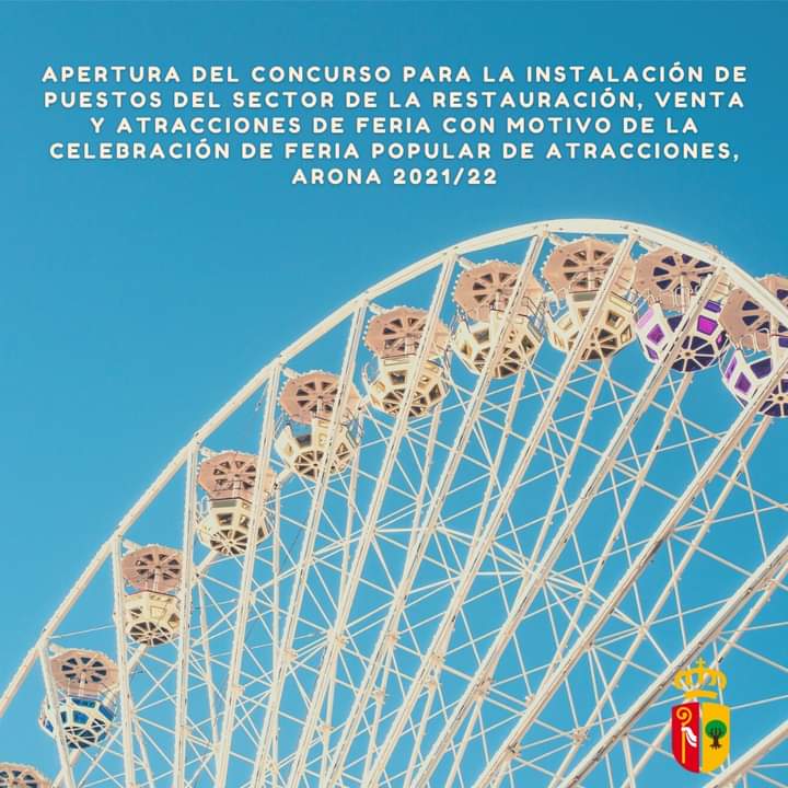 FiestasArona's tweet photo. 𝔽𝔼ℝ𝕀𝔸 ℙ𝕆ℙ𝕌𝕃𝔸ℝ 𝔻𝔼 𝔸𝕋ℝ𝔸ℂℂ𝕀𝕆ℕ𝔼𝕊, 𝔸ℝ𝕆ℕ𝔸 𝟚𝟙/𝟚𝟚
👉Presentación de solicitudes✍
Modelo 937. Modelo 939. Modelo 947.
🗓 Del 05 al 19/10/21
🎯Lugar: (SAC) mediante cita previa . 
🔗 https://t.co/eQbpdF5tZk https://t.co/6lUL9IwNw8