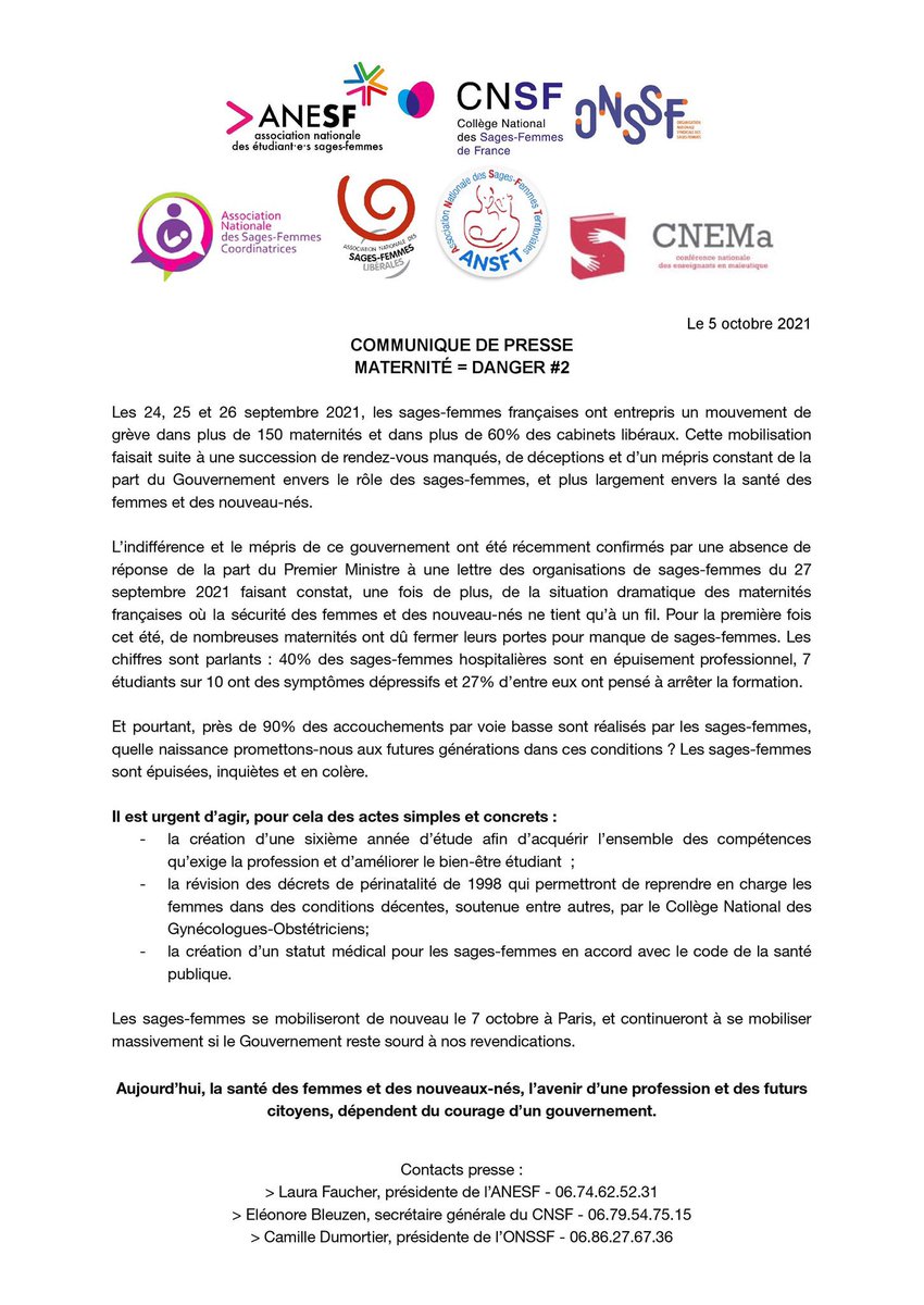 Organisation Nationale Syndicale des Sages-Femmes tweet media