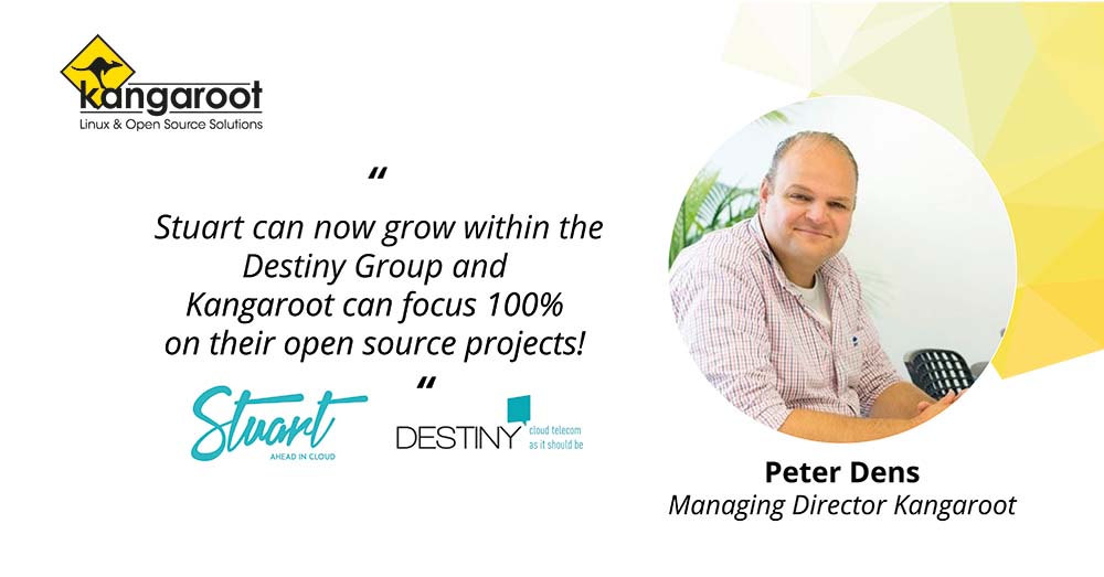 kangarootlinux's tweet photo. {News} As of today, our managed hosting division @StuartBelgium becomes a part of @nv_destiny Nothing changes for our customers &amp; with over 20 years of experience, our focus remains on helping you with your #opensource projects 👉 https://t.co/ajFYRpyfz6 https://t.co/Vh5COvYgHP