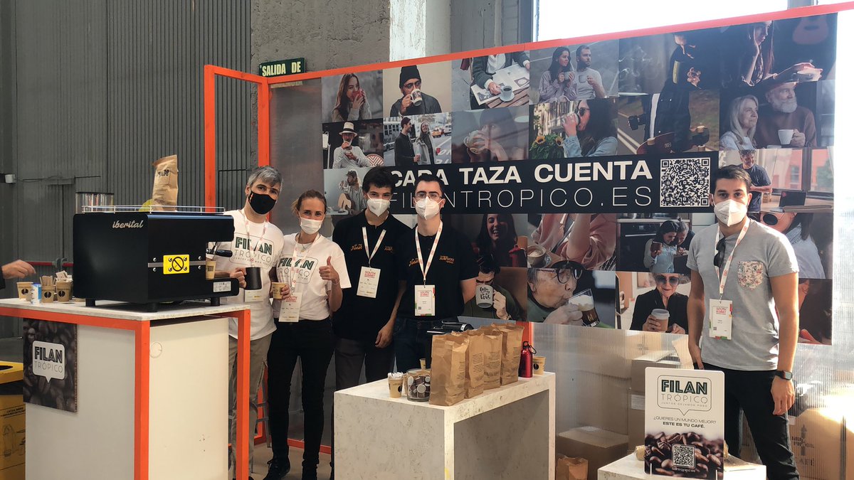 south_summit's tweet photo. .@Filantropico_es is #ShapingTheFuture cup by cup. Have you meet them and tasted their delicious coffee in our MarketPlace? 

What are you waiting for?
#SouthSummit21 https://t.co/It9jjzvdiI
