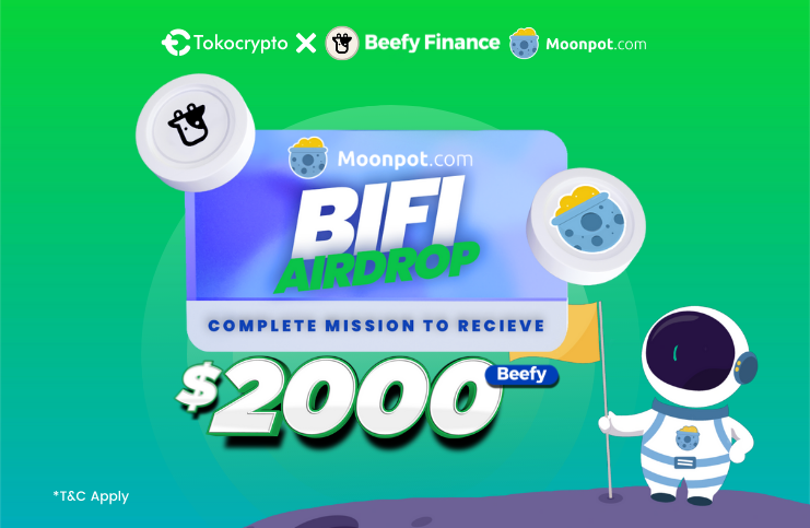 Tokocrypto's tweet photo. Hi Tokonauts! Menyambut @beefyfinance listing di Tokocrypto, kami mengadakan Airdrop dengan total hadiah hingga $2000* untuk kamu yang menyelesaikan misi dengan baik. Ajak teman-teman kamu!
 
Cek misimu di sini https://t.co/bqj1mmXC1M

#tokocrypto #BIFI #airdrop #salamtothemoon https://t.co/xnAsV0Mjnp