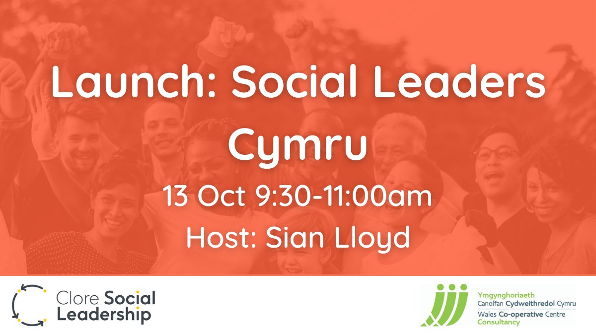 Join us for the official launch of #SocialLeadersCymru!

We have a lineup of changemakers and social leaders ready to share ideas and help you lead social change in Wales 🐉 Find out more: cloresocialleadership.org.uk/page/Launch_So… @WalesCoOpCentre