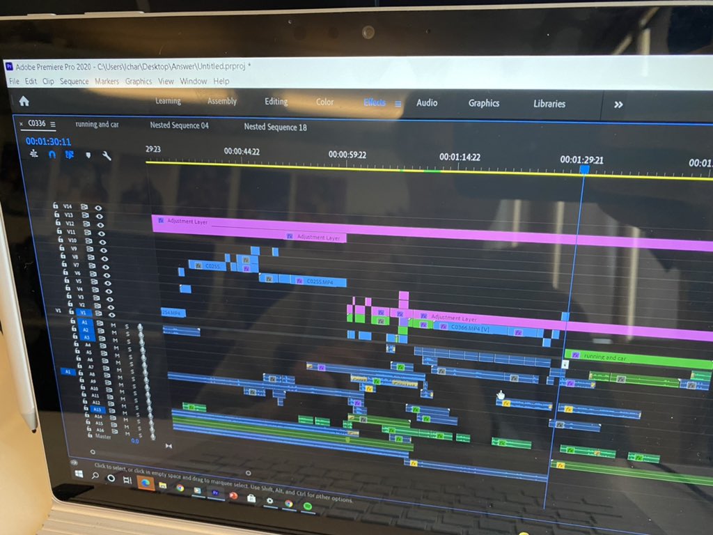 MediaWAT's tweet image. When your Adobe Premiere sequence looks like a game of Tetris #videoediting #singlecamera