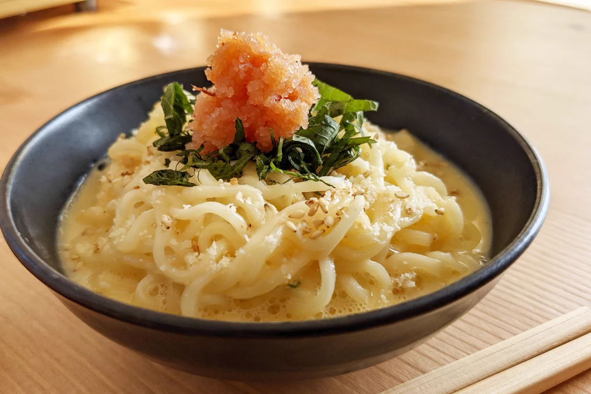あの袋麺が明太子カルボナーラ風に！『サッポロ一番塩らーめん』のアレンジレシピ！