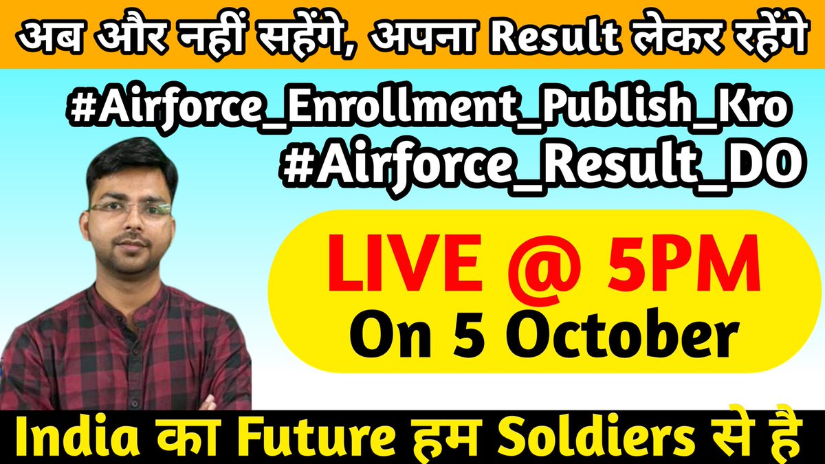 Jaihoinstitute's tweet photo. #airforce_results_do 
#Airforce_Enrollment_Publish_Karo 
@IAF_MCC @PMOIndia @MinistryofDefe @rajnathsingh https://t.co/Bh2gBoGRsc