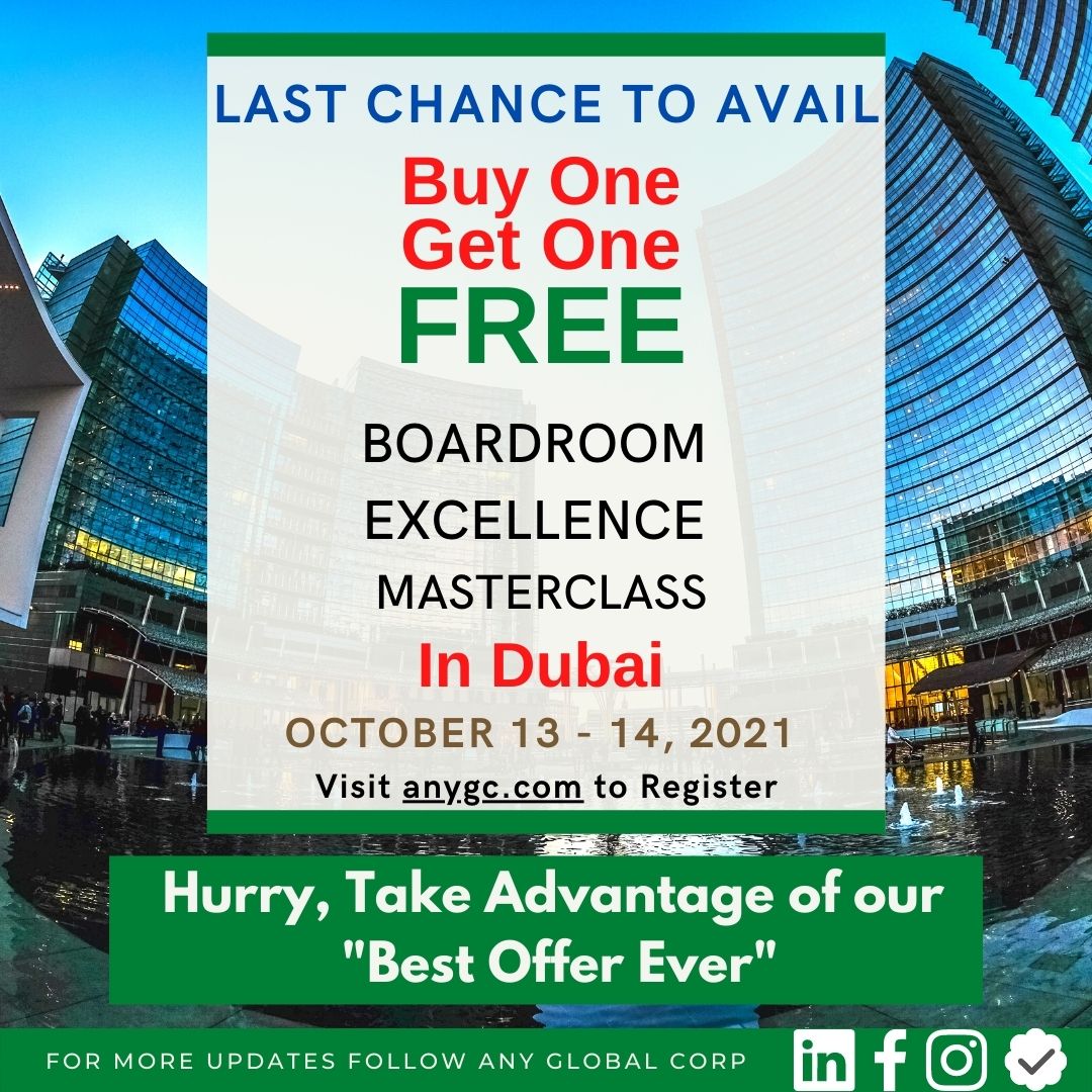 any_corp's tweet photo. 𝐀𝐍𝐘 𝐆𝐥𝐨𝐛𝐚𝐥. is hosting "𝐁𝐨𝐚𝐫𝐝𝐫𝐨𝐨𝐦 𝐄𝐱𝐜𝐞𝐥𝐥𝐞𝐧𝐜𝐞 𝐌𝐚𝐬𝐭𝐞𝐫𝐜𝐥𝐚𝐬𝐬 in Dubai &amp; Virtually". Register yourself as this is the last chance to get you onboard and we are offering your a special offer of "𝗕𝘂𝘆 𝗢𝗻𝗲 𝗮𝗻𝗱 𝗚𝗲𝘁 𝗢𝗻𝗲 𝗙𝗿𝗲𝗲". https://t.co/u5nJbszh87