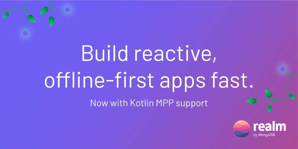 droidcon's tweet photo. [Sponsored Post] Start storing, querying, and syncing data fast in your @Kotlin #MPP project with @realm 

Check out the samples repo to see Realm in action, including in @joreilly's community app that demonstrates Coroutines integration -> https://t.co/9vqPF3BNaR https://t.co/4dUX1yKy9T