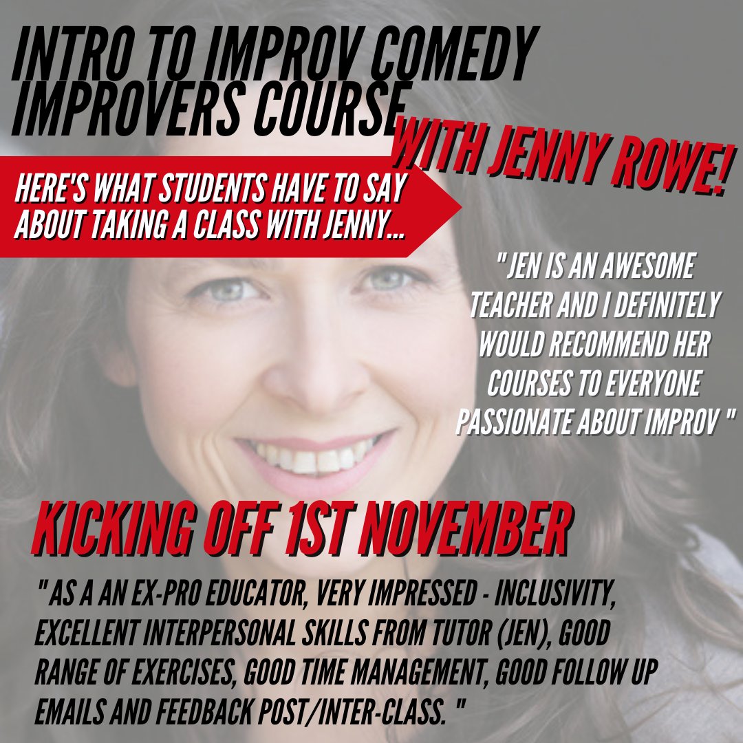 maydaysimprov's tweet image. Come play games in the style of ‘Whose line is it anyway’! 😎

This course will go more deeply into the techniques that make improvisation games fly! ❤️🖤
buff.ly/3EO4Adw

#RealLife #BrightonImprov #BackToPlay #ImprovInRealLife #RealLifeFunTimes
#NothingStopsTheProv