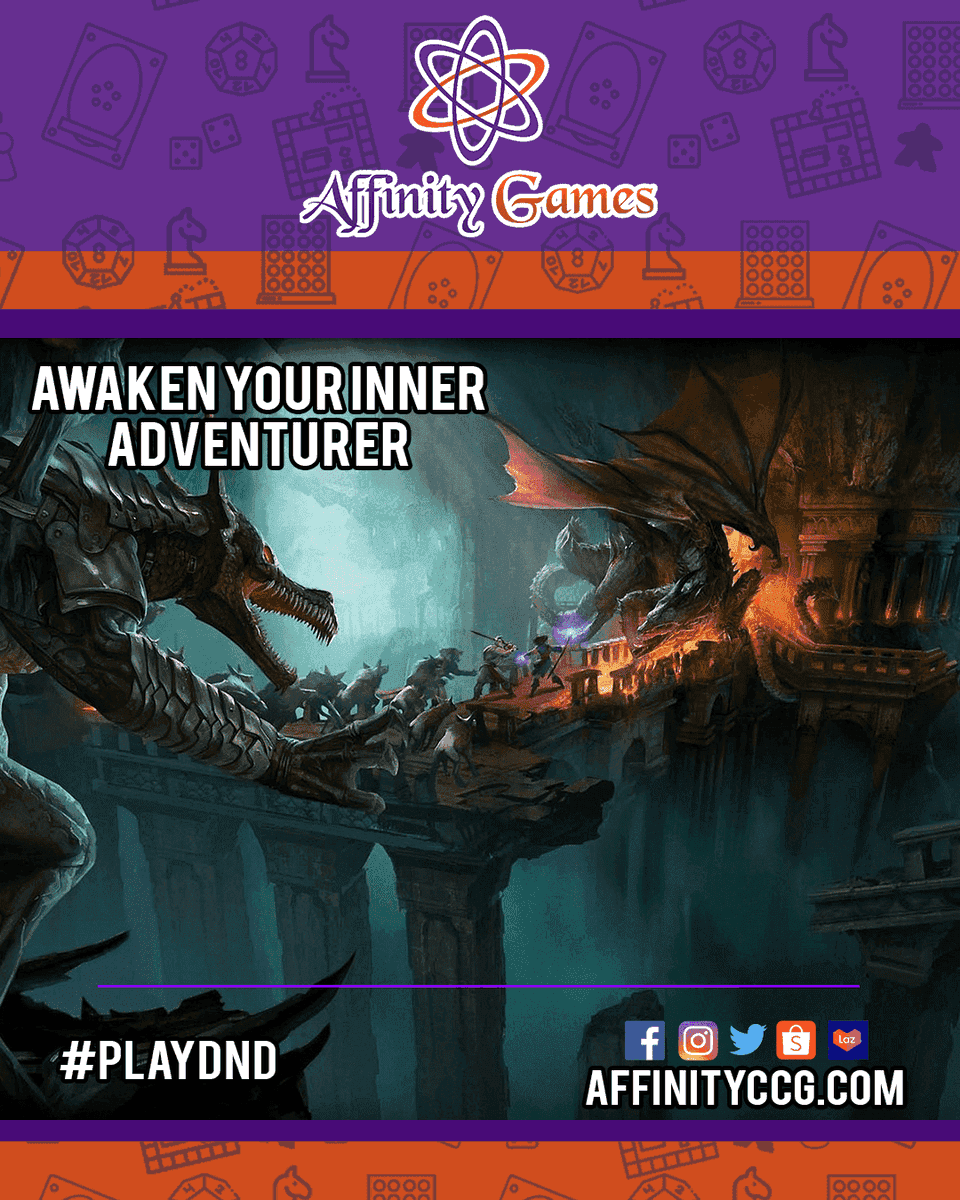 affinityccg's tweet photo. Dungeons & Dragons: Adventures in Forgotten Realms Sale!
Order here!
Website
MTG X DND
https://t.co/5qsgIROOY0
DND
https://t.co/NFST119Z4k
#DungeonsNDragons #MTGDND #AffinityCCG #AffinityGames #DND https://t.co/w2p0s2zhVC