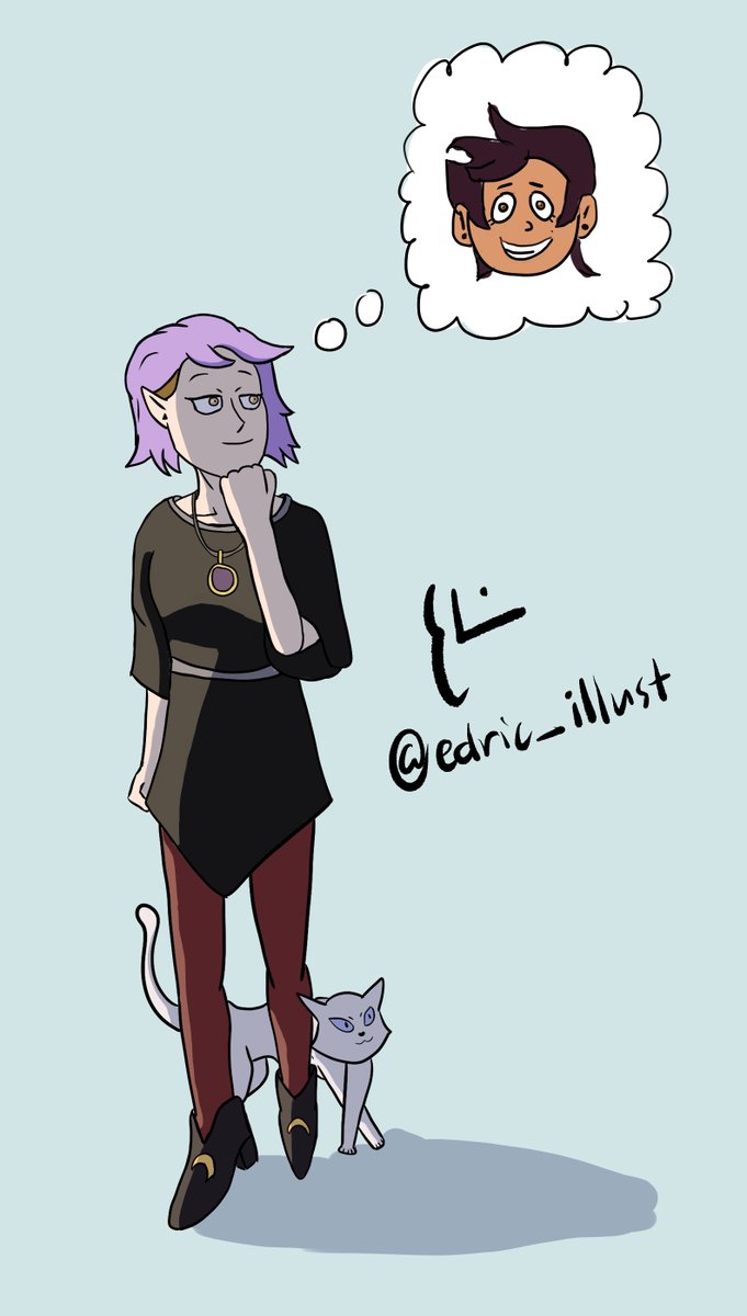 edric_illust's tweet photo. This was originally supposed to be an entry to Witchtober's first prompt "familiar" but i don't think it really fits so it'll be its own thing for now hehe 
#artph #theowlhouse https://t.co/PhhG6cn3aY