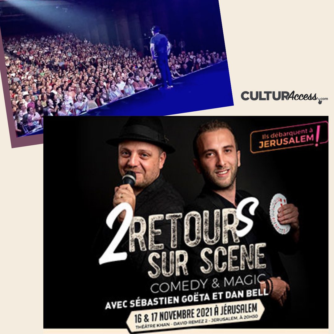 CulturAccess's tweet photo. 2 dates à Jerusalem le 16 et 17/11, après l'énorme succès à Tel-Aviv ! 
“2 retours sur scène” est un spectacle qui mêle Standup, Illusions et Mentalisme, un concept unique !
👉  Infos | Réservations : https://t.co/OiDcfrK1Co
🇮🇱 03 915 56 32 | 🇫🇷 09 86 87 61 35 https://t.co/SwWMC92hPT