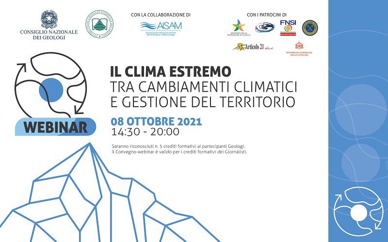 Venerdì 8 ottobre 14:30-20 si svolgerà il webinar “Il clima estremo tra cambiamenti climatici e gestione del territorio” organizzato da CNG e Fondazione Centro Studi CNG in collaborazione con l’Associazione Italiana di Scienze dell’Atmosfera e Meteorologia
bitmat.it/webinar-il-cli…