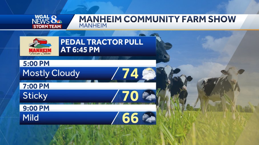 ChristineWGAL's tweet photo. ๐ MANHEIM FARM SHOW
Don't miss the pedal tractor pull at 6:45 this evening! There's also baked goods judging at noon, and a bake sale at 6:15 PM. #ManheimPA #FarmShow https://t.co/1dbUlBwSSA https://t.co/jB70awVcPY
