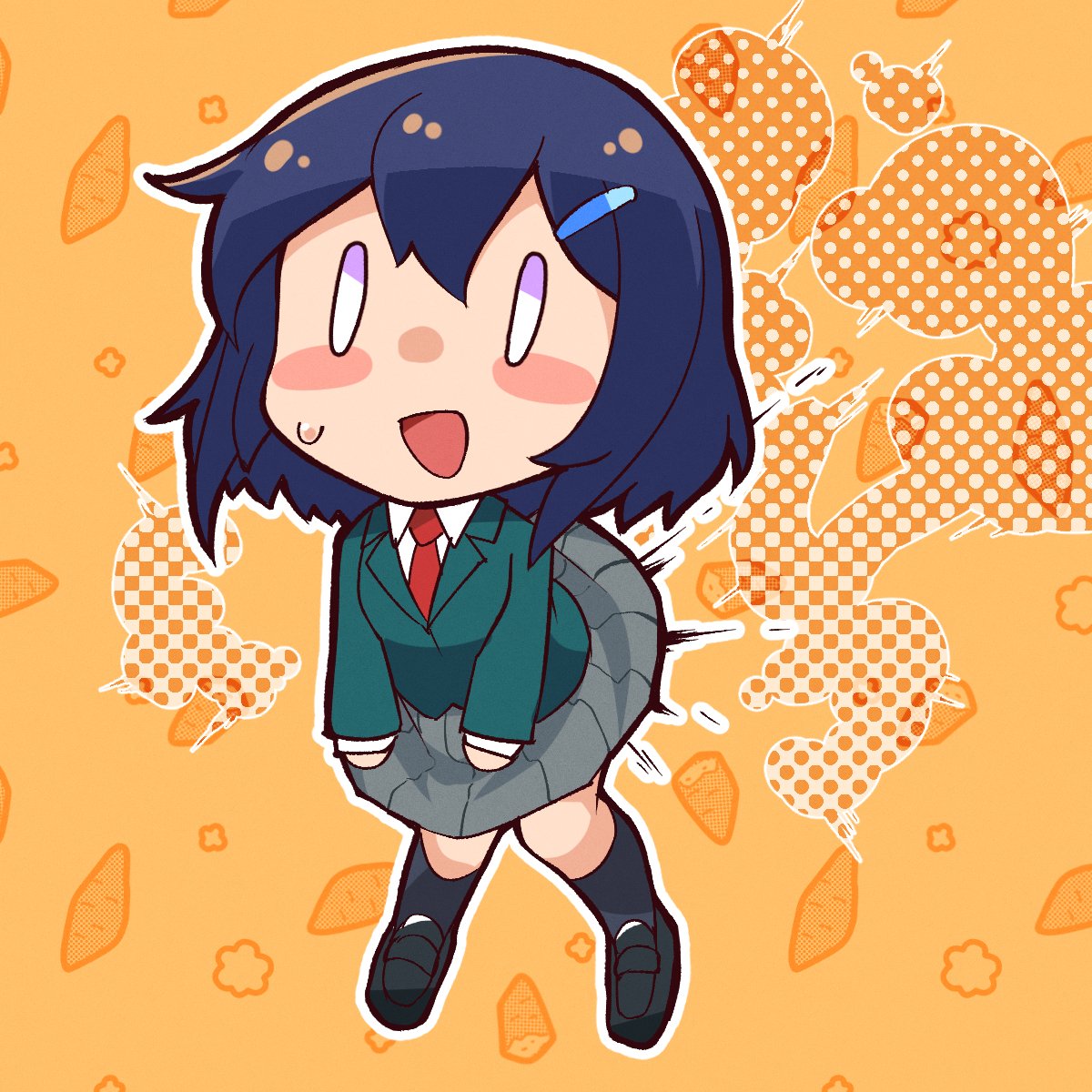 nnnnnnnnnekos's tweet photo. うちのこ🍠 
#一次創作者が見たい自創作の二次創作 https://t.co/vjZO90pyRz