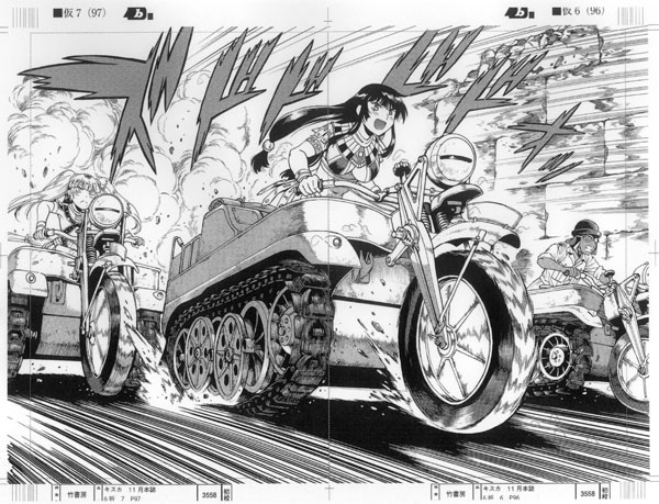 パトラと鉄十字第25話の校正紙が届いた。あれほど血反吐を吐いて描いた30ページも読んでみりゃあっという間…さて年内はこのチキチマシーン達にお付き合いです。 