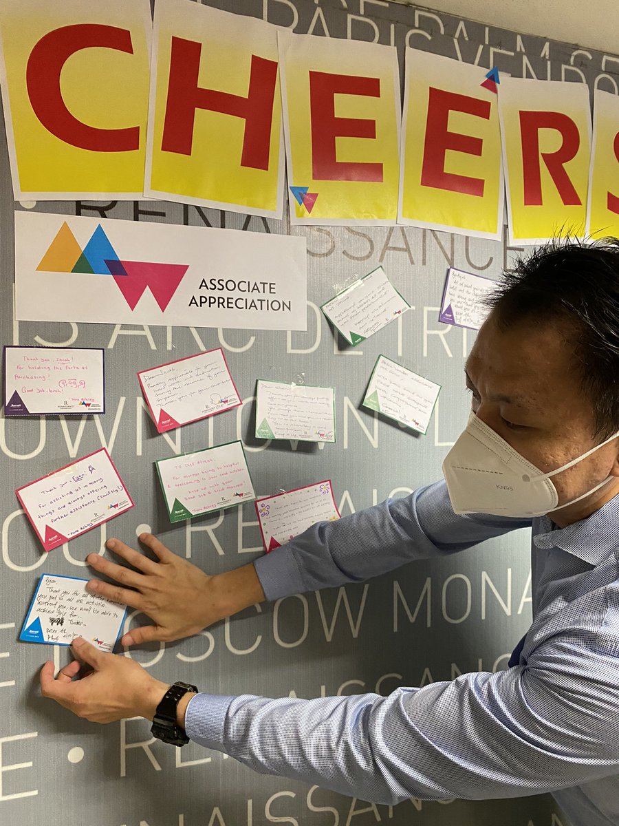 renaissancejb_'s tweet photo. #AAW2021 Day 2 | Cheers for peers! It’s a day to say thank you to our peers. 🤗

#renaissancejb #renhotels #discoverthisway #wemakemarriott #associateappreciationweek https://t.co/sldoDiOVas