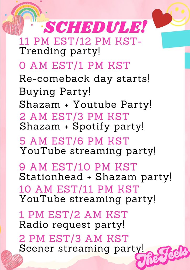 once_spain's tweet photo. [ RE-COMEBACK DAY ] 

Como parte del re-comeback day vamos a hacer un streaming party en stationhead que durará 3h. Uníos y compartid‼️🥳

Link : https://t.co/tcvZDgjVgj

THE FEELS RECOMEBACK
#BackAgainWithTheFeels 
#TheFeels_ReComeback 
@JYPETWICE https://t.co/u9UcJ4mUCf