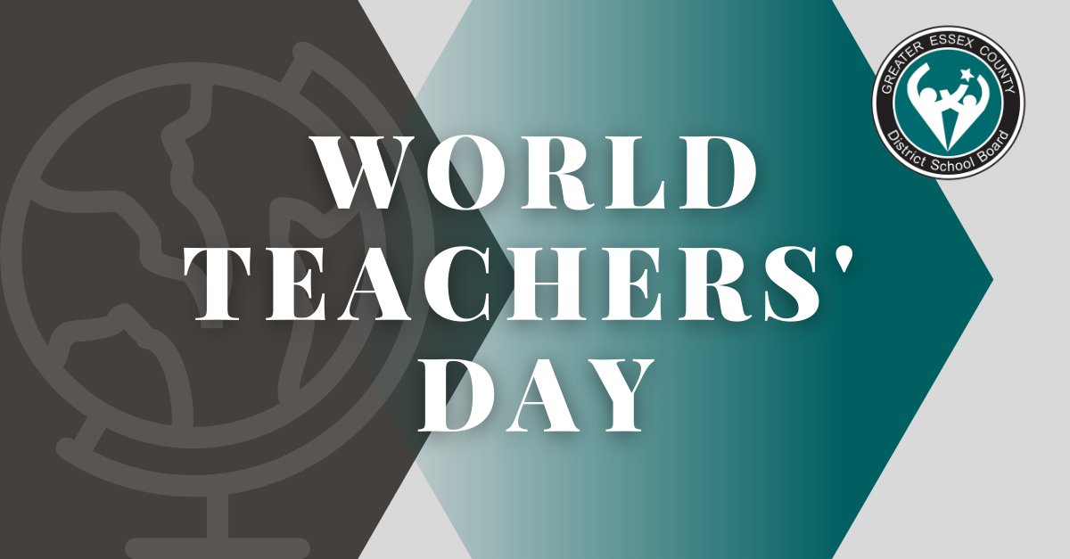gecdsbpro's tweet photo. Happy #WorldTeachersDay to all #GECDSB educators! We thank you for your resilience, dedication and the incredible work you do to serve our students and their families every day. 🌎📚🍎✏ https://t.co/VcUmZXSRwW