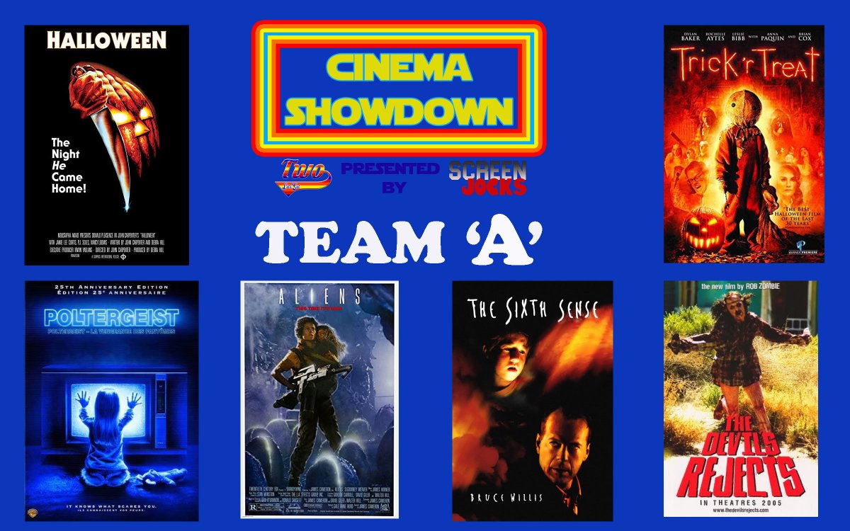 ballparknation's tweet photo. We did a thing last night.A new segment with #LetsGetTw0 & #ScreenJocks: #CinemaChallenge. 4 players. Specific draft rules. The Draft and the results will be revealed on our #Halloween Eps. But first we need your help. Poll in the next tweet: https://t.co/ClWNgrGW5c