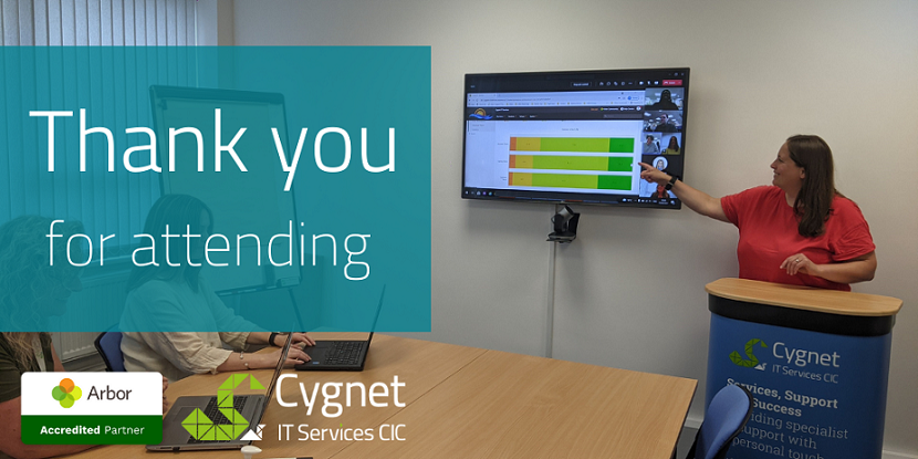 cygnetcic's tweet photo. Thank you to all who've attended our Arbor online training this month. It was lovely to see you there! To book a course, visit: https://t.co/dEGwp0ReWL #MISTraining #schools #CygnetIT #autumncourses https://t.co/G1hDyyBU4Y