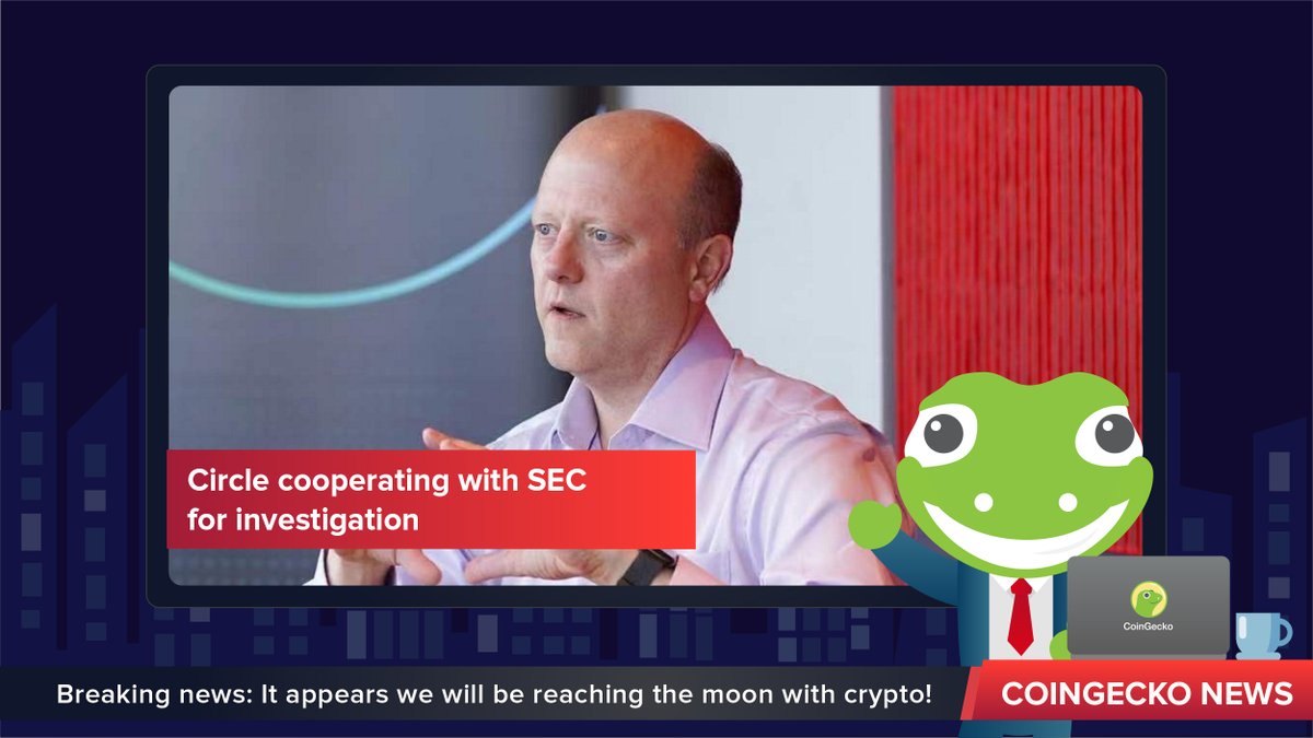 coingecko's tweet image. Circle, the company behind the world’s largest stablecoin USD Coin, has been subpoenaed by the U.S. Securities and Exchange Commission (SEC), according to the regulatory filing by the company released on Oct. 4.

gcko.io/daily-news