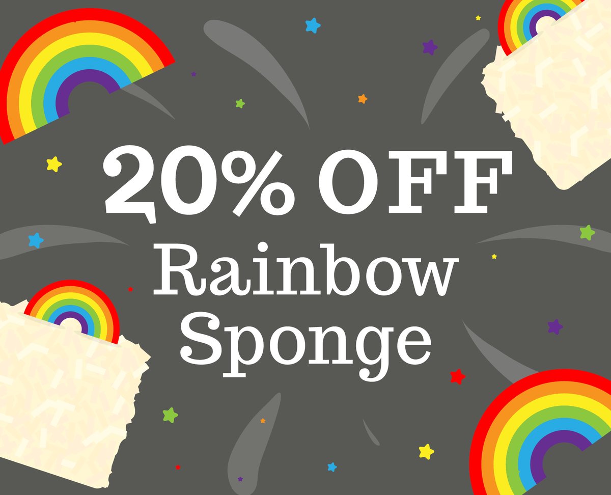 SpongeCakesLtd's tweet photo. 🌈 Sponge Club Monthly Perk! 🌈
For October we are giving you 20% off our new Rainbow Cake (as well as free standard delivery) https://t.co/GgXg6vCOFr :) #MonthlyPerk #SpongeClub #RainbowCake https://t.co/ko7Q3Ig8nY