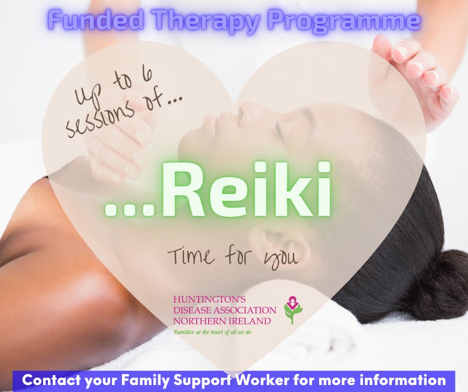 AwarenessHdani's tweet photo. Did you know that you could avail of Reiki in our funded HDANI therapy programme? 

Check out https://t.co/Ds4eRNb4Ji to read about what Reiki actually involves and how it can help you.
#HuntingtonsDisease #Reiki #HDANI #HD #Relax https://t.co/huIKwmVwgO