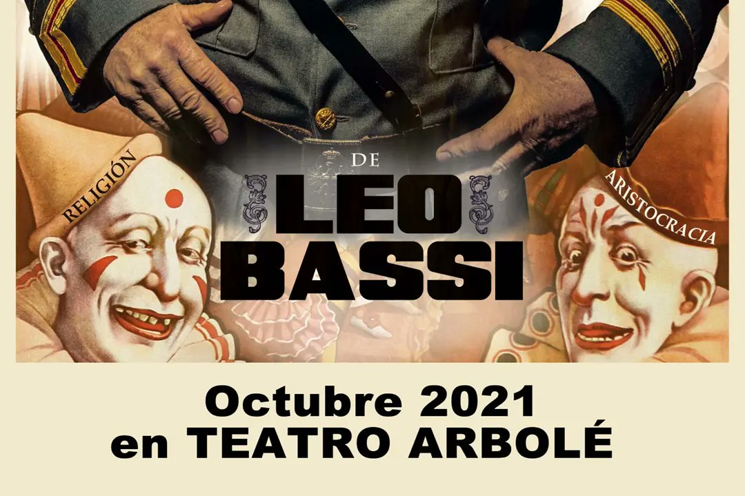 teatroarbole's tweet photo. #AGENDA
💥Estreno en Arbolé: Leo Bassi (@bassileo) presenta "Yo, Mussolini", como antídoto contra el fascismo.
🗓️ 8 al 17 de octubre.
ℹ️ 🎟️ Entradas ya a la venta!! 😉 https://t.co/AV45nROKAw
Teatro adultos 
#Teatro #ZGZesCultura #aragóncultura #Espectaculos https://t.co/9V5JzW1rc8
