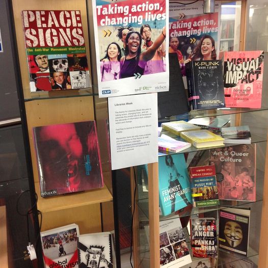 Happy #LibrariesWeek everyone! This year's theme is Taking Action, Changing Lives, so we're focusing on different forms of activism with our display at Aldgate Library.

How have Libraries had a positive impact on your life?
#ShareTheChange