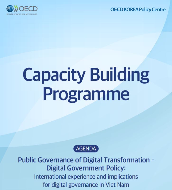 OECDgov's tweet photo. #DigitalGovernment: Capacity Building Programme in #VietNam 🇻🇳

Workshop organised with the OECD Korea Policy Centre looks at how the OECD Digital #Government Policy Framework can support #digital gov maturity &amp; capacity in Viet Nam.

➡️https://t.co/fTLWWszl9j https://t.co/g4rKePfaVm