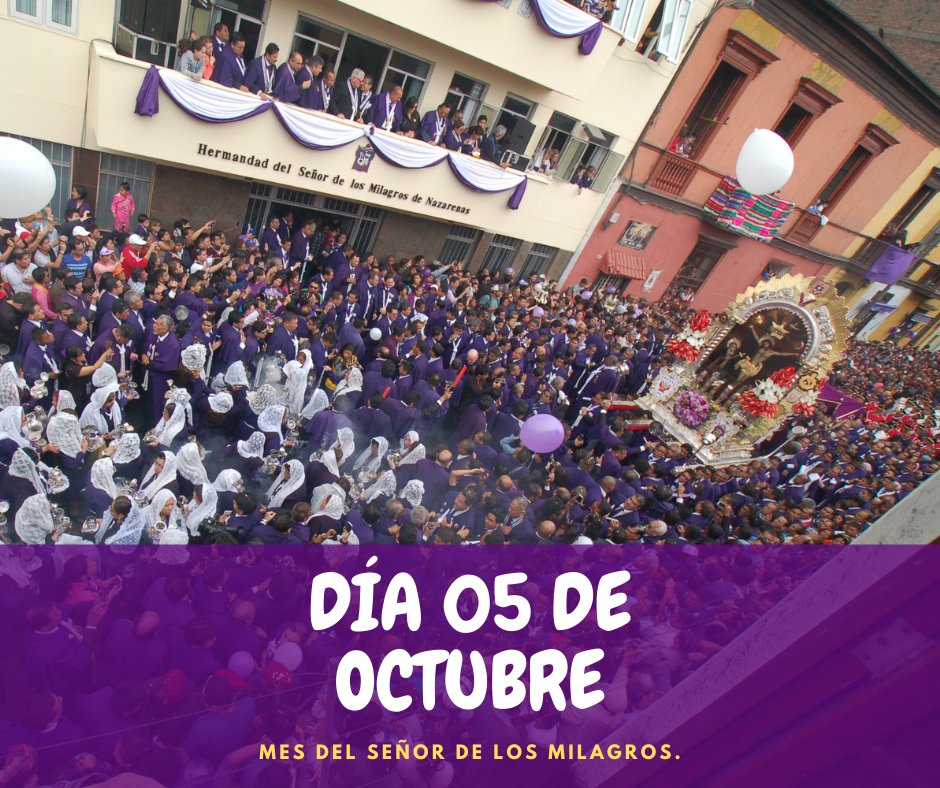 EduardoLi_B's tweet photo. Día 05 de octubre.
Amor. Y es que el Señor de los Milagros es sinónimo de eso. Nadie puede pedir por otra persona si es que no la ama. Nadie piensa en otra persona mientras que carga, sahuma o canta si no ama.
#TrecePolicía #OctubreMesDeAmor #HSMN https://t.co/UDOz4kPMn1