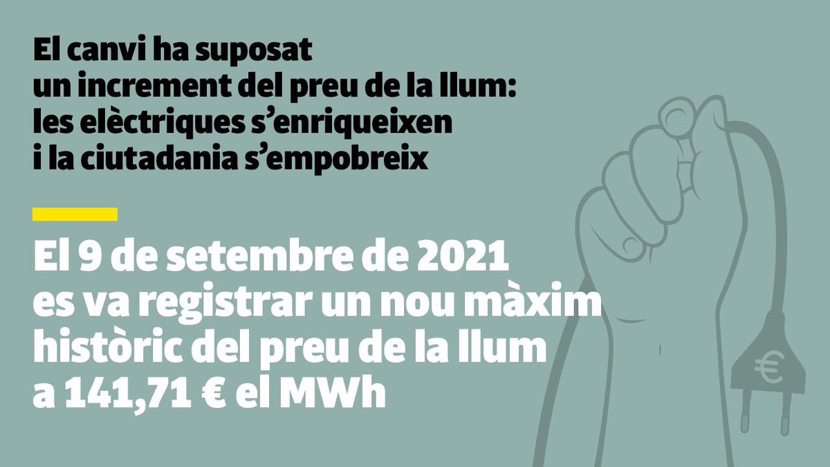 alcemnos's tweet photo. 🔌❌Aquest divendres 8 d'octubre de les 22:00h a les 22:30 apagada elèctrica contra l'oligopoli energètic espanyol. 

Alcem-nos per una #RepúblicaCatalana que posi tot allò essencial per viure al servei de la gent treballadora. 

#DesconnectaDeLesElèctriques👇 https://t.co/SwQxtFeOEL