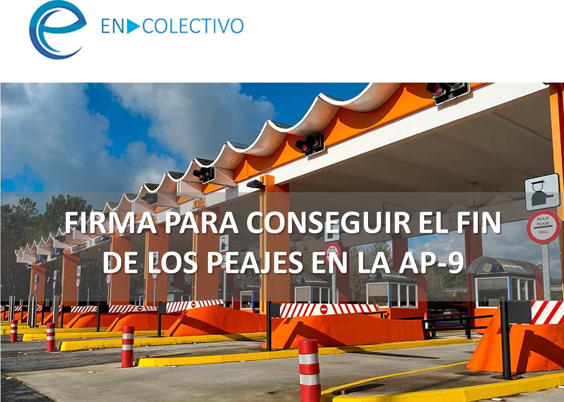 Súmate a nuestra petición para conseguir que 
<a href="/desdelamoncloa/">La Moncloa</a> se deje de aislar a #Galicia y que los costes de los errores que se produjeron en las prórrogas de la concesión de la #AP9 no tengan que ser asumidos y sufragados por todos los gallegos

👉Firma bit.ly/3oAJGbY