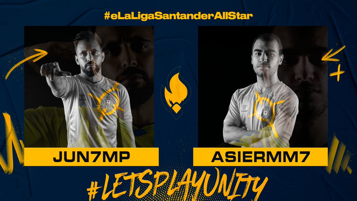 🗳️ Ya puedes votar a nuestros jugadores de FIFA <a href="/Jun7mp/">Jun7🇮🇨</a> y <a href="/Asiermm7/">Asier</a> para representarnos en #eLaLigaSantanderAllStar  

📅 13 de octubre
🕧 18:00 h.

¡Vamos, no se tarda nada! 
🔗 allstar.elaliga.gg

#LetsPlayUnity🔥 @esportslaliga <a href="/DjMaRiiO/">DjMaRiiO</a> <a href="/cachoo01/">Cacho01</a>