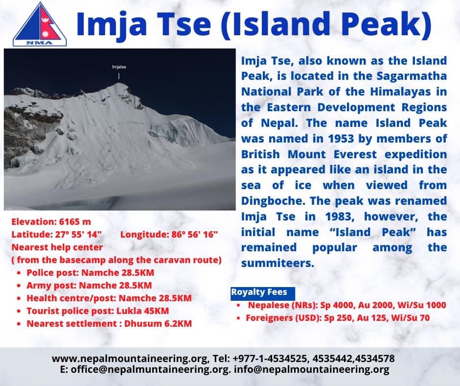 nepalmountains's tweet photo. Island Peak (6165m) also known as Imja Tse is one of the most popular NMA peak among the climbers. Here we share you a bit more information on the peak.
#islandpeak #imjatse #nepalmountains #nmapeaks #27peaks #mountaintourismofNepal #visitnepal https://t.co/LJVFT34iQ1