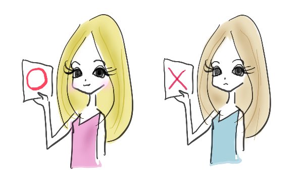 ファッションイラストレーターおのちあき 丸印とバツ印を表すイラストを無料で配布してるよ T Co Hneoatodcz 正解 とか アウトーー とかの表現にいいと思う 無料イラスト 無料素材 フリーイラスト フリー素材 T Co