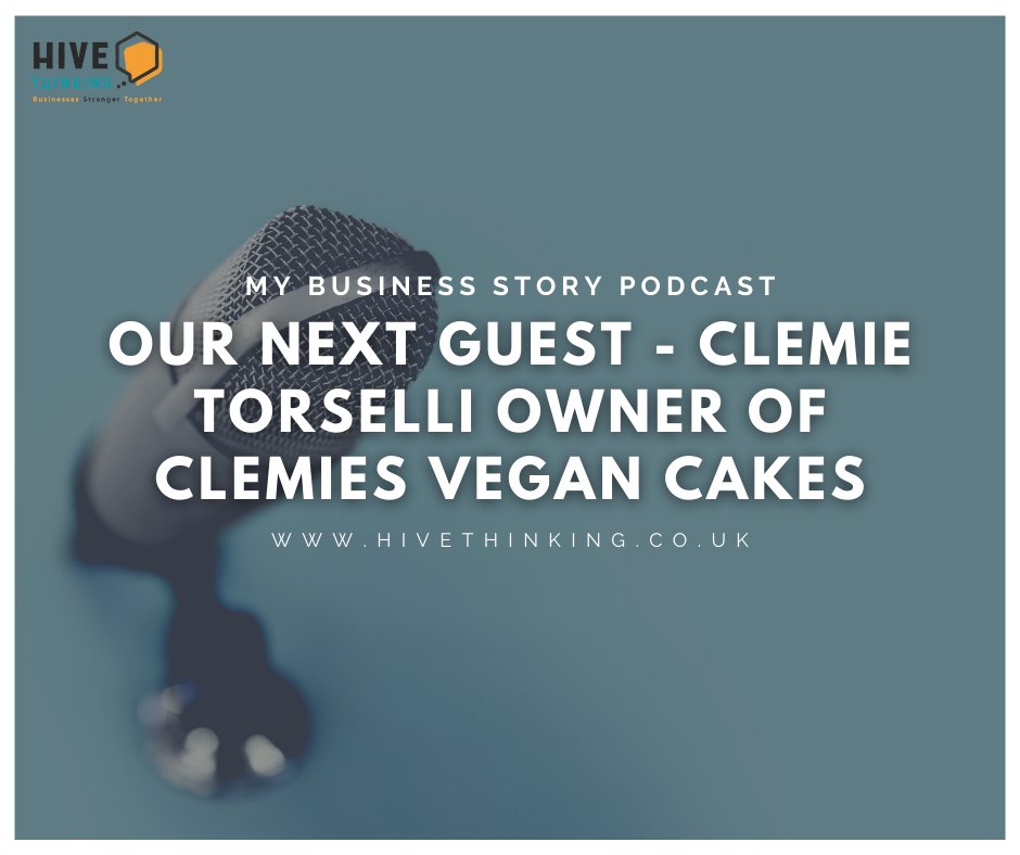 Tomorrow the next episode of the "My Business Story" podcast is launching and we have a great episode for you! If you love cakes, this one is for you. In this episode with speak to the business owner, Clemie Torselli. Founder of Clemies vegan cakes.

Be sure to keep an eye out!